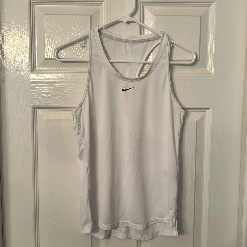 White Racer Back Nike Dri-Fit Athletic Top Size S